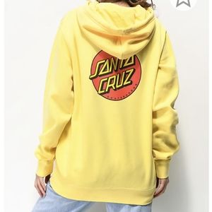 Santa Cruz Classic Dot Yellow Hoodie
